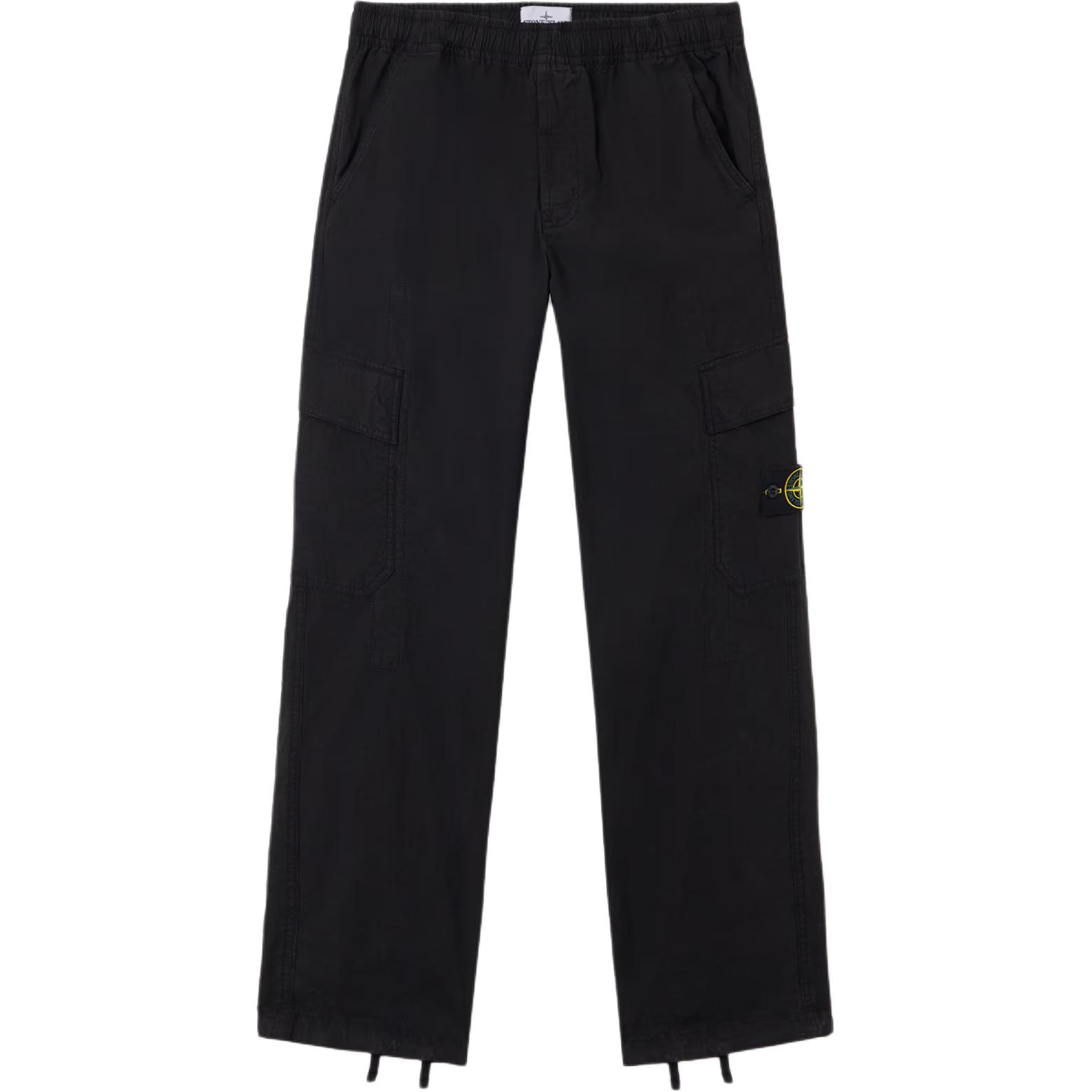Мужские штаны STONE ISLAND карго (черные)