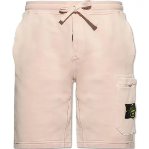 STONE ISLAND Compass Patch Drawstring Shorts