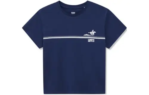 Levis T Shirt Women's Medium Navy Blue