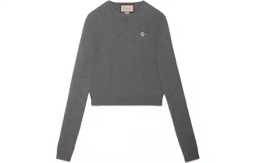 GUCCI GG embroidered Crew neck Jumper