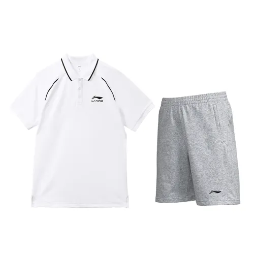 Li Ning Casual Sportswear Men's Polo Collar Moderate