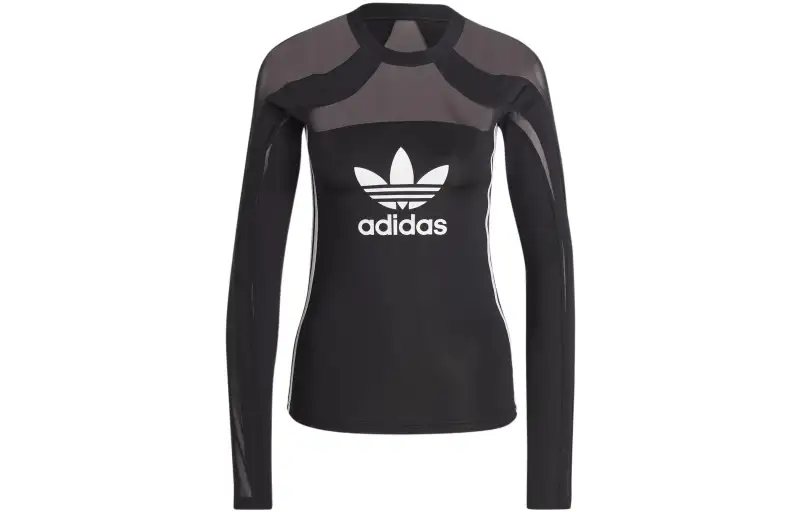Adidas Originals T Shirts Women's Black Crew Neck Moderate Other