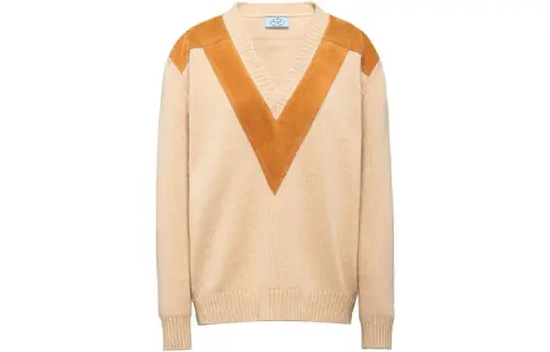 PRADA Loose Fit Sweater Women's Beige