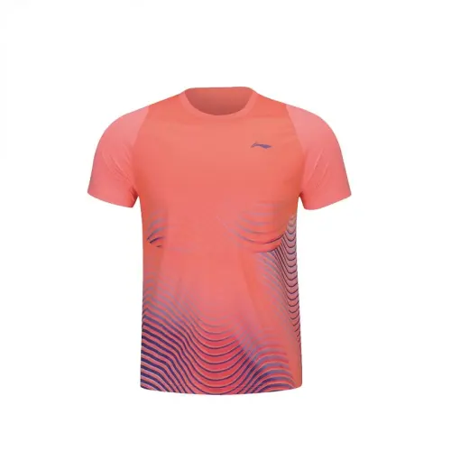 Li Ning Badminton Jersey Men's Pink