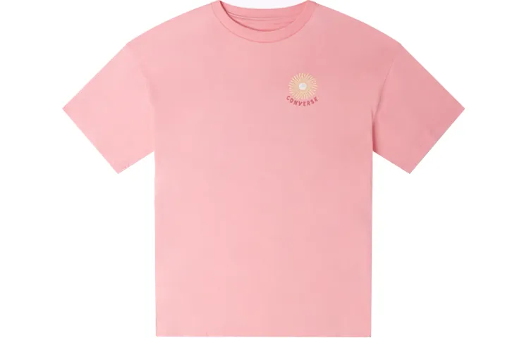 Converse T-Shirts Women's Pink Moderate Straight Fit