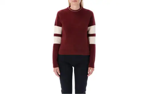 【Previous Season】two-tone knitted jumper