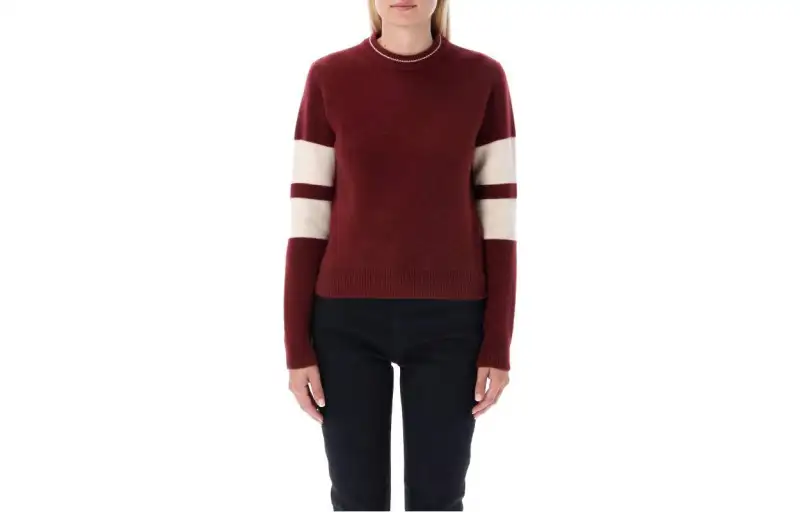 【Previous Season】two-tone knitted jumper