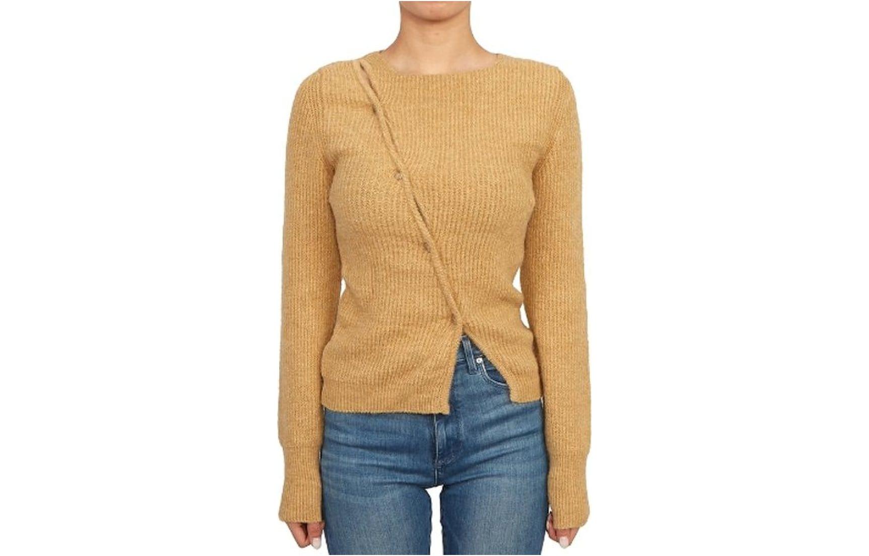 Jacquemus La Maille Pau Asymmetric Cardigan