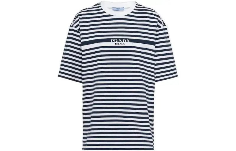 PRADA SS23 T Shirt Women's Blue White