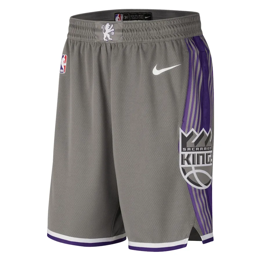 Nike 2022/23 City Edition Swingman Basketball Shorts Unisex Charcoal Gray