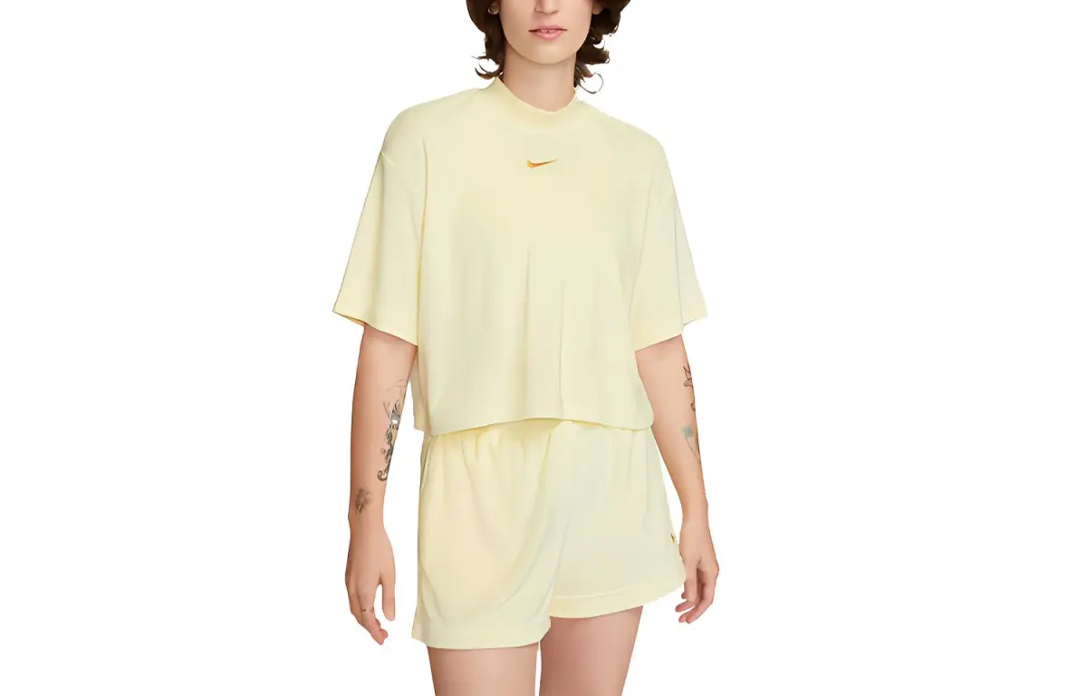 Nike T Shirt Women's Light Lemon Yellow Green