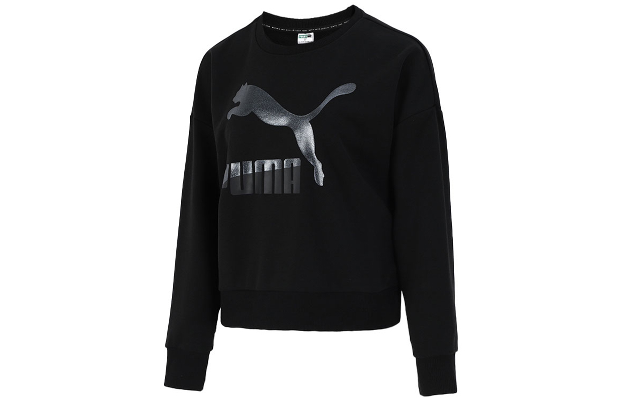 Женское худи PUMA Logo (черное)