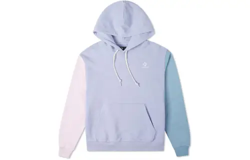 Converse Sweatshirts Women's Light Purple Hooded Moderate Regular
