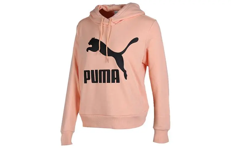 PUMA CLASSICS Sweatshirts Men's Coral Hooded Moderate Regular