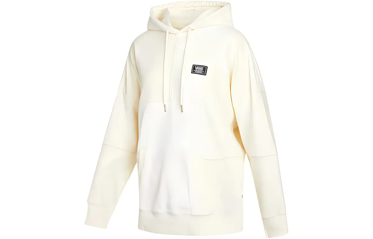 Vans Sweatshirts Women's Ecru Hooded (Non-detachable) Moderate Straight Fit