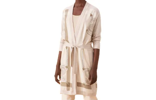 HERMES Cashmere Sweater Women's Beige
