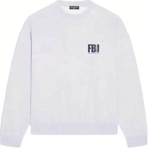 Balenciaga Regular Crewneck 'Heather Grey/Black'