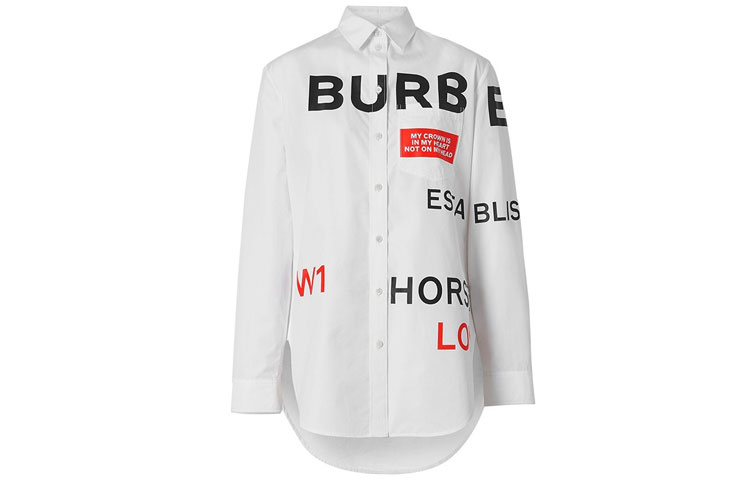 Женская рубашка Burberry (белая)
