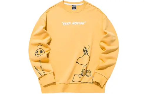 ANTA Life Collection Sweatshirts Women's Chestnut Plum Yellow Crew Neck Moderate Regular