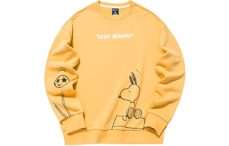 ANTA Life Collection Sweatshirts Women's Chestnut Plum Yellow Crew Neck Moderate Regular