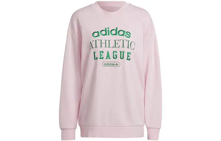 Adidas Originals Sweatshirts Women's Clear Pink Crew Neck Moderate Regular