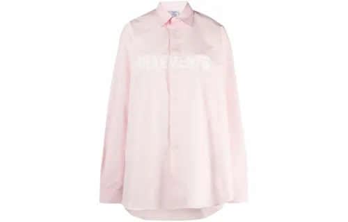Vetements Shirts Women's Pink Lapel Moderate Other