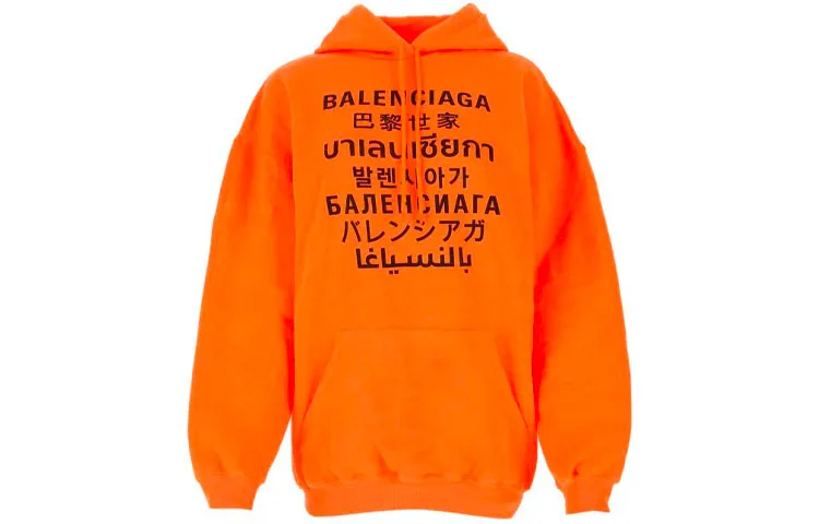 Balenciaga Sweatshirt Women's Neon Orange