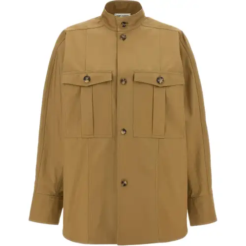 SAINT LAURENT Saharienne Buttoned Long Sleeved Shirt