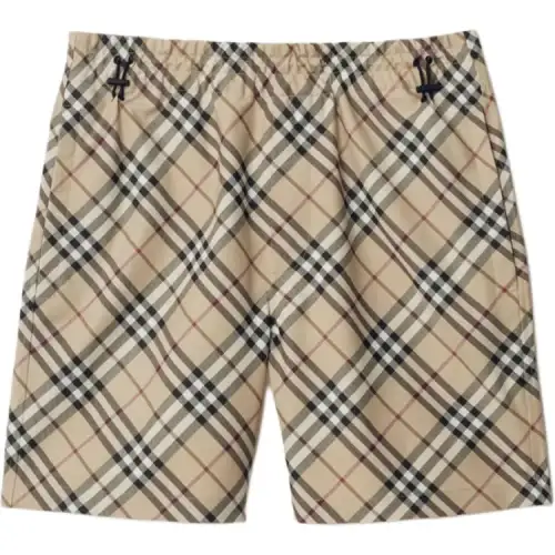 Burberry check twill shorts