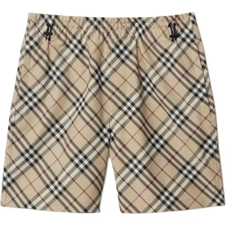 Burberry check twill shorts