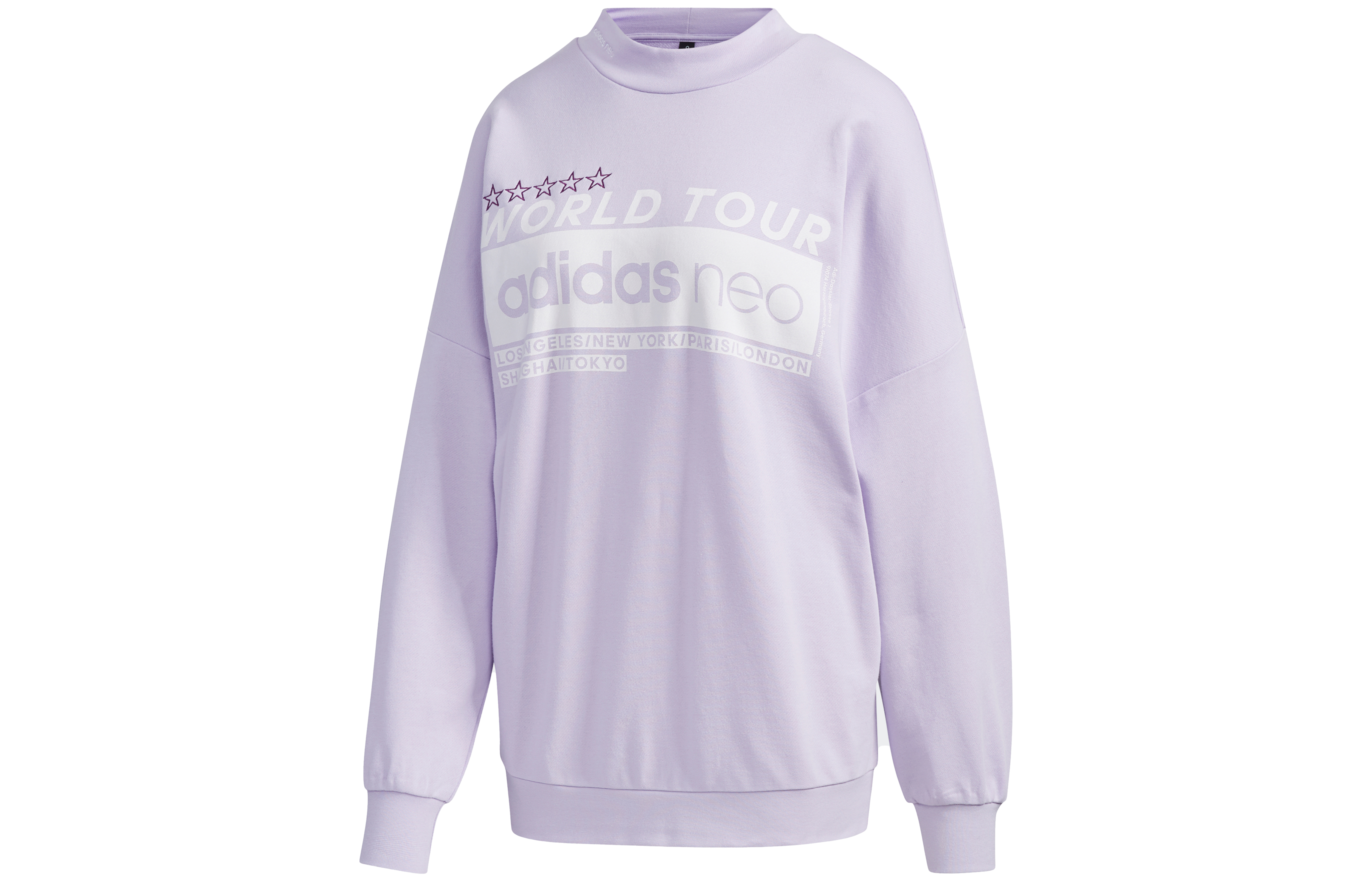 Женское худи adidas neo (светло-фиолетовое) — фото 1