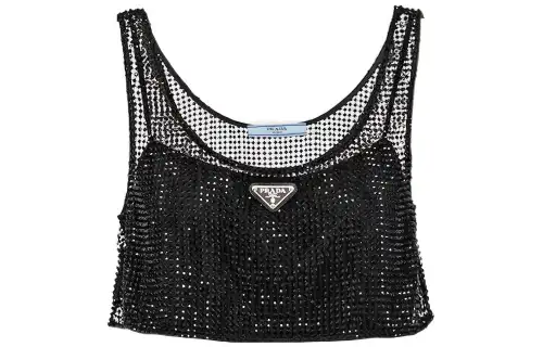 PRADA Camisoles Women's Black Moderate Other