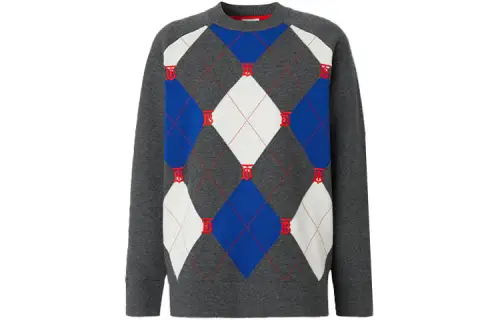 Burberry Cashmere Sweaters Women's Gray Crew Neck Moderate