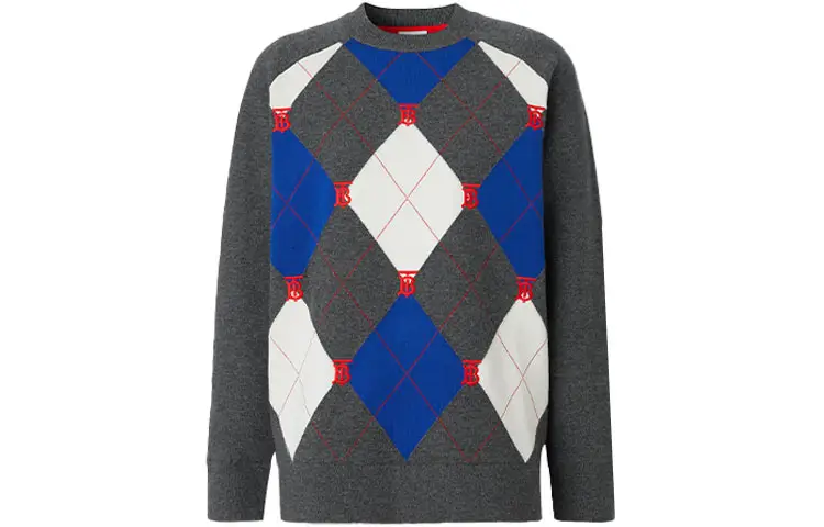 Burberry Cashmere Sweaters Women's Gray Crew Neck Moderate