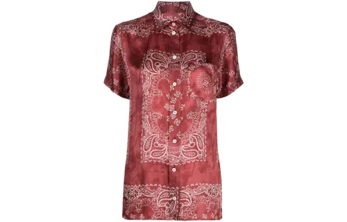 Golden Goose Shirts Women's Red Square Collar Moderate Other
