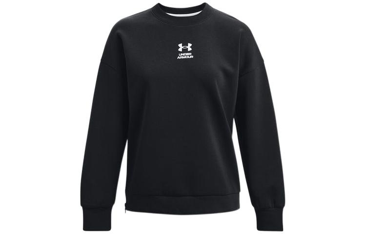 Under Armour Sweatshirts Women's Black Crew Neck Moderate Other