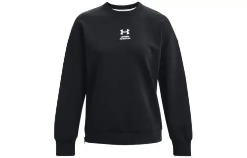 Under Armour Sweatshirts Women's Black Crew Neck Moderate Other