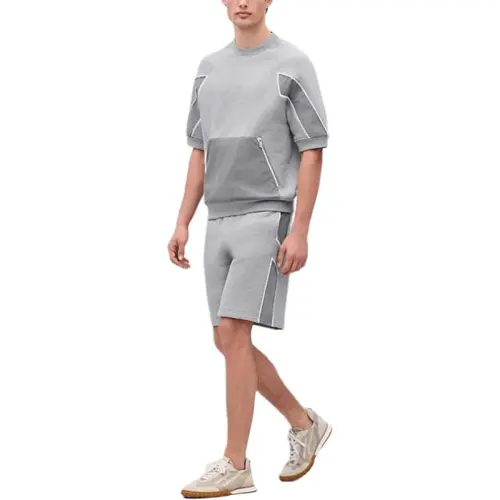 HERMES SS25 Casual Shorts Men's Light Gray