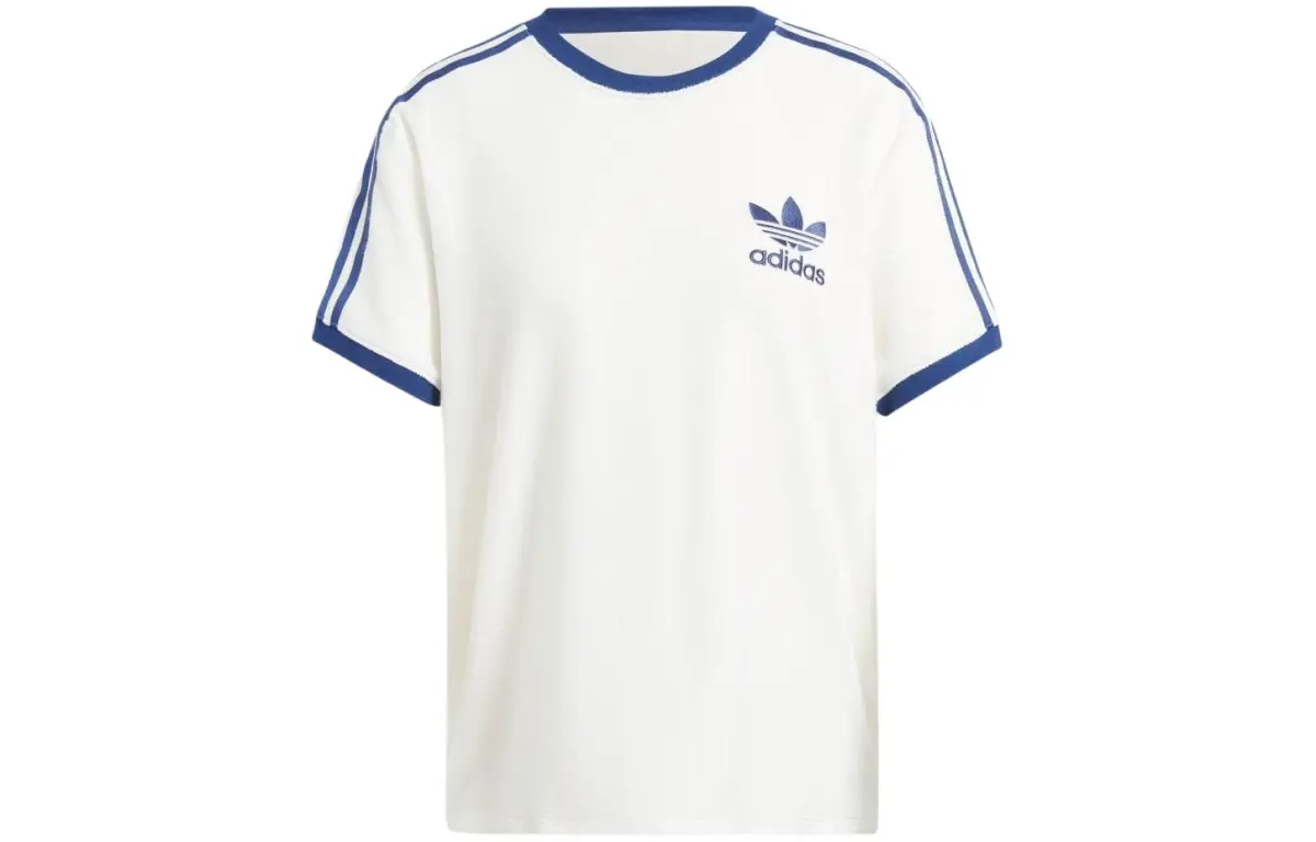 adidas originals Women's Terry 3-Stripes Tee White