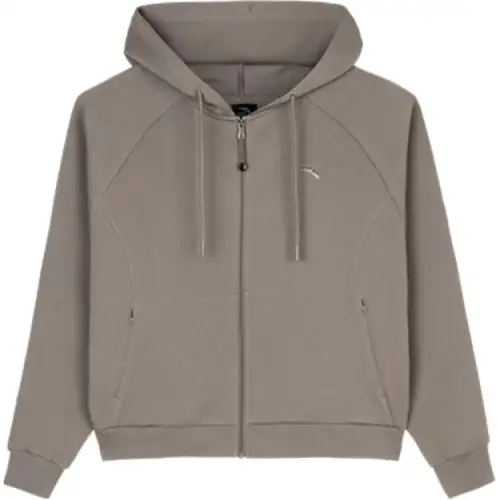 Anta Variety Training Collection Sweatshirt Women's Linen Gray