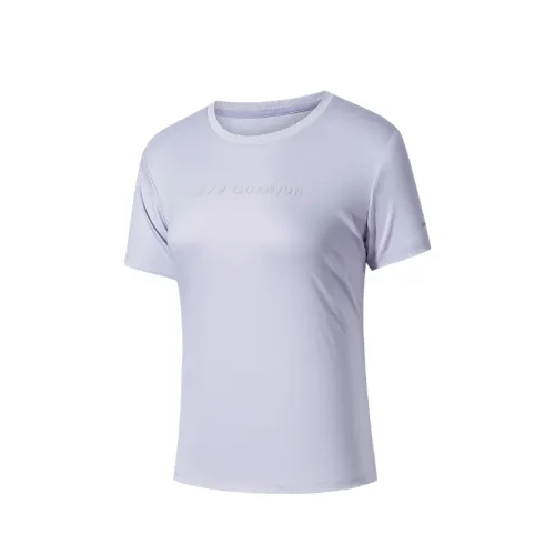 Anta T Shirt Women's Gray Dusty Purple