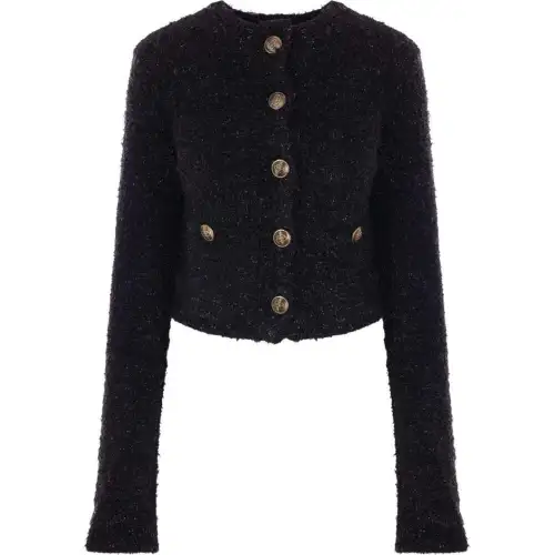 Balenciaga Tweed Cropped Cardigan