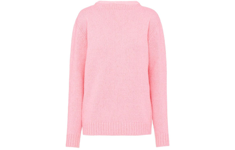 PRADA Cashmere Sweaters Women's Pink Crew Neck Moderate
