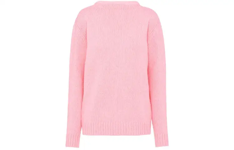 PRADA Cashmere Sweaters Women's Pink Crew Neck Moderate