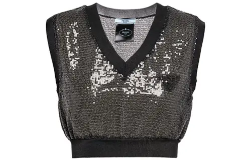 PRADA Camisoles Women's Gray Moderate Straight Fit