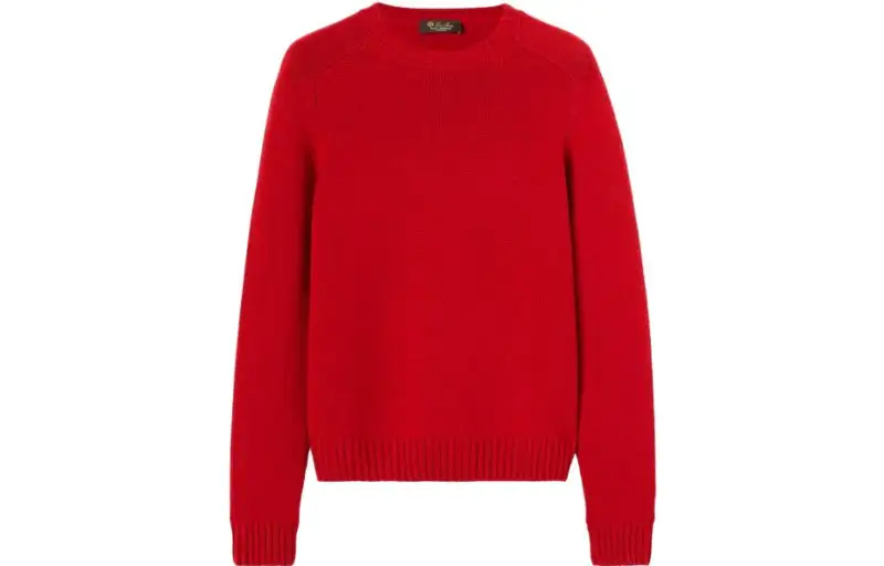Loro Piana Sweaters Women's Red Crew Neck Moderate Other