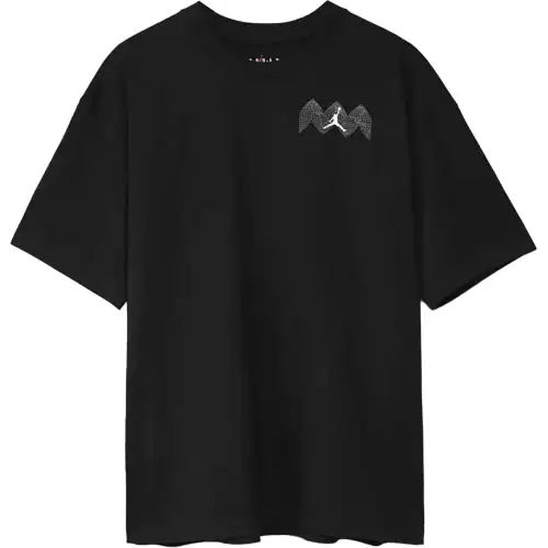 Jordan Drop Shoulder Sleeve T Shirt Women's Black