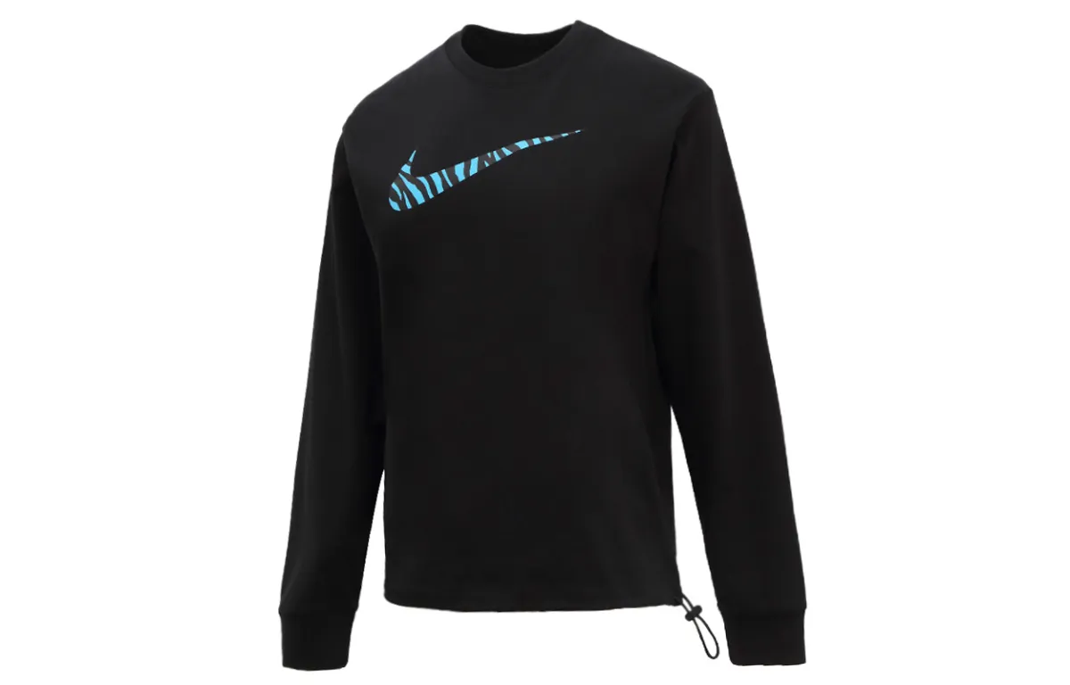 Nike Sweatshirts Women's Black Crew Neck Moderate Regular