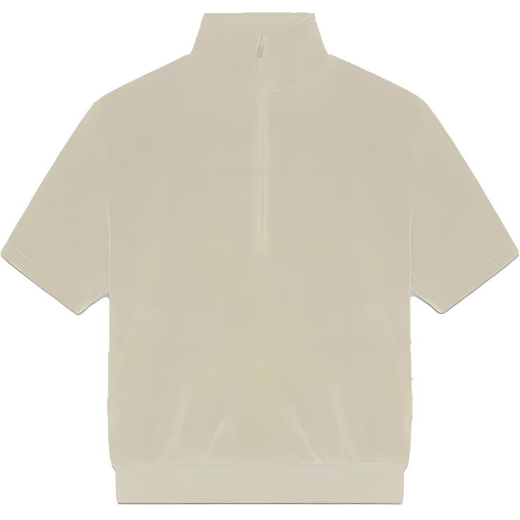 Женский свитшот Fear of God Essentials SS22 Velour Mockneck (зеленый)