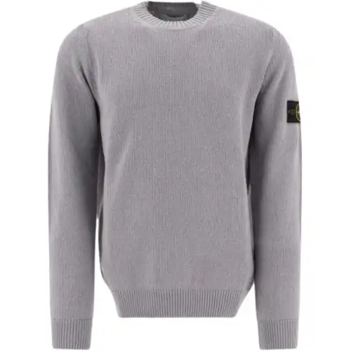 STONE ISLAND Logo Patch Crewneck Jumper